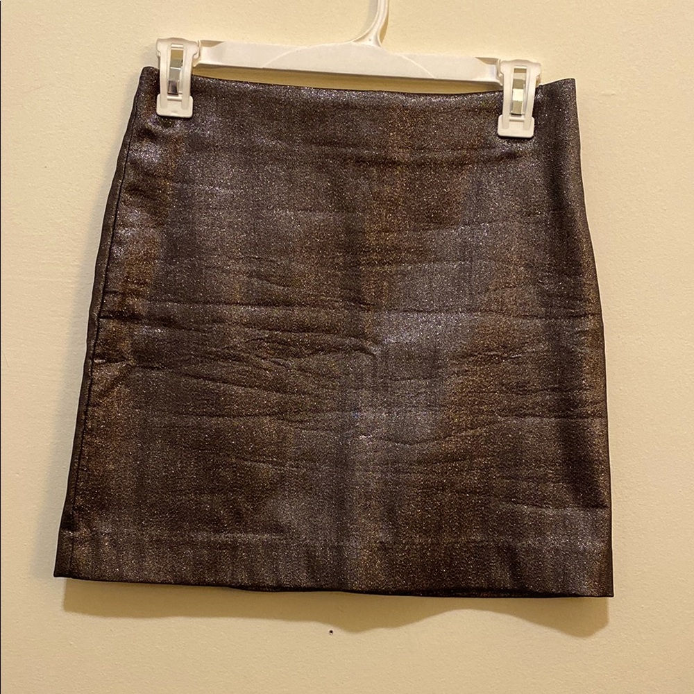 & Other Stories Brown Sparkly Mini Skirt